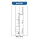Ver imagem 6 de Móveis para Quarto Módulo Canto Reto 2 Porta Infinity Marrom/Cedro/Duna Line