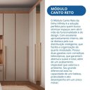 Ver mais imagens de Móveis para Quarto Módulo Canto Reto 2 Porta Infinity Marrom/Cedro/Duna Line
