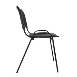 Kit com 10 Cadeiras Iso para Escola Escritório Comércio Preta Base Preta Ecomhome - 5