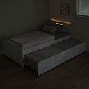 Ver imagem 2 de Bicama com LED na Cabeceira Petit Casatema MadeiraOriginals Branco/Mel