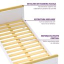 Ver imagem 7 de Bicama com LED na Cabeceira Petit Casatema MadeiraOriginals Branco/Mel