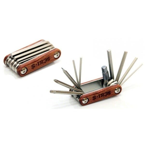 KIT DE FERRAMENTAS TIPO CANIVETE - S-TRES WOOD 10 FUNCOES - 1