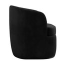 Ver imagem 7 de Poltrona Decorativa Design Moderno Bel Sala de Estar Base Giratória Veludo Preto G33 - Gran Belo