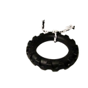 Ver imagem 2 de Brinquedo para cães Pneu Hard Bone Preto Laço Preto (GG)