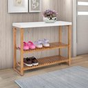 Ver imagem 4 de Estante Aparador Buffet Gold com 2 Prateleiras Luxo Branco