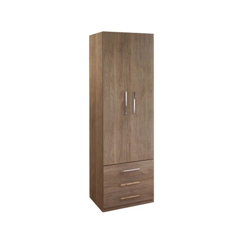 Guarda-roupa de 2 Portas 1228 Castanho