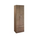 Ver imagem 1 de Guarda-roupa de 2 Portas 1228 Castanho