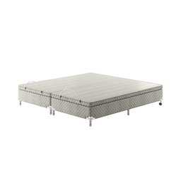 Base Box Baú Bipartido Queen Spubio Incofal Bege 158x198x40cm - 2