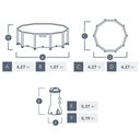Ver imagem 6 de Piscina Estrutural Circular Clearview Completa 12.706 Litros 110v Intex
