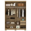 Ver imagem 3 de Guarda-roupa Solteiro Pratico 2 Portas 2 Gavetas Hanover - Robel