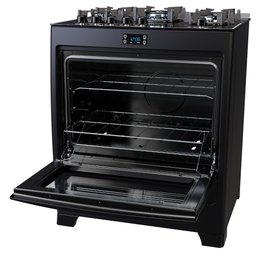 Fogão 5 Bocas Preto com Mesa de Vidro e Timer Digital Dako Supreme Black Glass Bivolt - 6