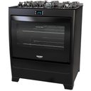 Ver imagem 2 de Fogão 5 Bocas Preto com Mesa de Vidro e Timer Digital Dako Supreme Black Glass Bivolt