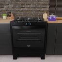 Ver imagem 7 de Fogão 5 Bocas Preto com Mesa de Vidro e Timer Digital Dako Supreme Black Glass Bivolt