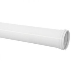 Tubo Cano PVC Esgoto Branco de 50mm Barra 6 Metros - 1