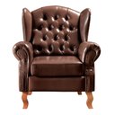 Ver imagem 3 de Poltrona Imperador Chesterfield Bergere Provençal - Couríssimo Café 015