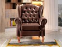 Ver imagem 1 de Poltrona Imperador Chesterfield Bergere Provençal - Couríssimo Café 015