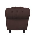 Ver imagem 4 de Recamier com Baú Grécia Namoradeira Calçadeira Suede Marrom