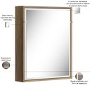 Ver imagem 3 de Conjunto para Banheiro Balcão e Armário com Pés 60cm Lionel B06 Branco Nogal - Lyam Decor