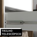 Ver mais imagens de Conjunto para Banheiro Balcão e Armário com Pés 60cm Lionel B06 Branco Nogal - Lyam Decor