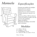 Ver imagem 6 de Poltrona de Amamentação Manuela com Puff Bebê Completo:tb 196 Linho Rose