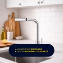 Ver imagem 6 de Torneira de Cozinha Gourmet Bancada Pia Rotativa 360° Aço Inox 304 Prata Brinovar