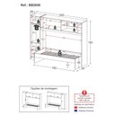 Ver imagem 4 de Cama Solteiro com Guarda-roupas para Colchão 88x188 Cm Casadinho Multimóveis Bb2650 Branco