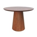 Ver imagem 2 de Mesa de Jantar Base Cone Redonda MDF Laminado 90cm Cinamomo Amêndoa
