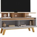 Ver imagem 4 de Rack Bancada Tv 50 Pol 120 Cm Rubi Cinamomo Off White Bechara