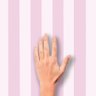 Papel de Parede Texturizado Listrado Rosa Médio - Pp446-2:(1,06m X 15,6m) - Pp446-2 - 5