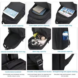Mochila de Rodinhas para Notebook Escolar Masculina, Alça Costas, Grande, Reforçada, Mala de Bordo e - 5 Mochila de Rodinhas para Notebook Escolar Masculina, Alça Costas, Grande, Reforçada, Mala de Bordo e - 5