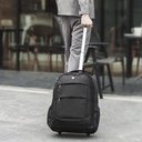 Ver imagem 1 de Mochila de Rodinhas para Notebook Escolar Masculina, Alça Costas, Grande, Reforçada, Mala de Bordo e