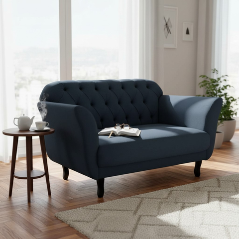 Namoradeira Decorativa Dália Bouclé Cinza