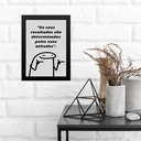 Ver imagem 1 de Quadro Motivacional Atitudes e Resultados 45x34cm:moldura Preta