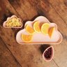 Conjunto De Pratos Infantil Planck 3 Peças Nuvem Rosa - 3