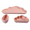 Conjunto De Pratos Infantil Planck 3 Peças Nuvem Rosa - 6