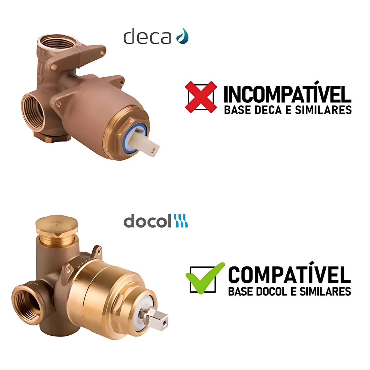 Acabamento Registro Docol Monocomando Preto Quadrado Metal:preto Fosco - 6