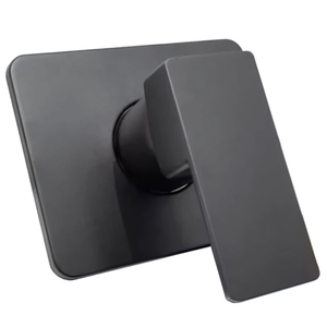 Acabamento Registro Docol Monocomando Preto Quadrado Metal:preto Fosco