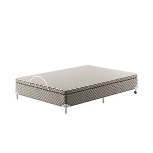 Base Box Baú Casal Spubio Spu + Incofal Marrom Claro 138x188x40cm