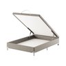 Base Box Baú Casal Spubio Spu + Incofal Marrom Claro 138x188x40cm - 2