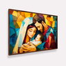 Quadro Sagrada Família Amor Divino em Cores Vibrantes - 2