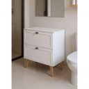 Ver imagem 7 de Gabinete para Banheiro Milano 3 Gavetas MDF 80cm Branco com Espelho LED On Móveis