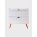 Ver imagem 4 de Gabinete para Banheiro Milano 3 Gavetas MDF 80cm Branco com Espelho LED On Móveis