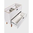 Ver imagem 6 de Gabinete para Banheiro Milano 3 Gavetas MDF 80cm Branco com Espelho LED On Móveis