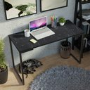 Ver imagem 6 de Conjunto Escritório Home Office com Mesa Industrial + Estante Escada Preto Madesa