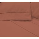 Ver imagem 1 de Jogo de Cama Lençol 400 Fios Casal P.Palito 4 Pçs Salmao Casa Dona