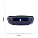 Ver imagem 5 de Vaso Bacia Decorativo Osaka Azul Perolizado M 11,5x44X36 cm - D’Rossi