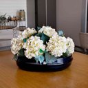 Ver imagem 2 de Vaso Bacia Decorativo Osaka Azul Perolizado M 11,5x44X36 cm - D’Rossi