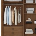 Ver mais imagens de Guarda-Roupa Casal 6 Portas 6 Gavetas 100% MDF Santiago Cacau Marrom