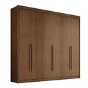 Ver imagem 3 de Guarda-Roupa Casal 6 Portas 6 Gavetas 100% MDF Santiago Cacau Marrom