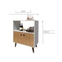 Ver imagem 3 de Aparador Buffet Aparador Cantinho do Café Balcão Canadá:branco Ripado 3d